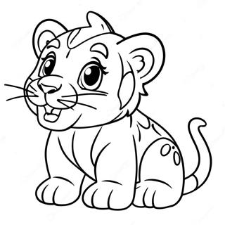 Tigre À Dents De Sabre Pages à colorier