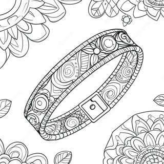 Page De Coloriage De Bracelet Damitie Colore 135953-67685