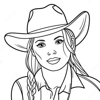 Page De Coloriage De Jessie Avec Un Chapeau De Cowboy 136056-67766