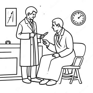 Page De Coloriage De Medecin Et Patient Charmants 136109-67814