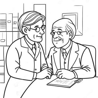 Page De Coloriage De Medecin Et Patient Charmants 136109-67815