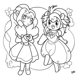 Page De Coloriage De La Scene De Transformation Precure 136209 67892