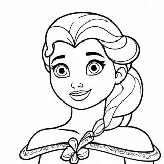 Elsa Halloween Pages À Colorier