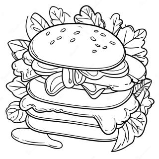 Sandwich Page De Coloriage 136644-68223