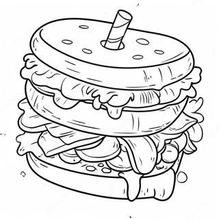 Sandwich Page De Coloriage 136644-68224