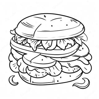 Sandwich Page De Coloriage 136644-68369