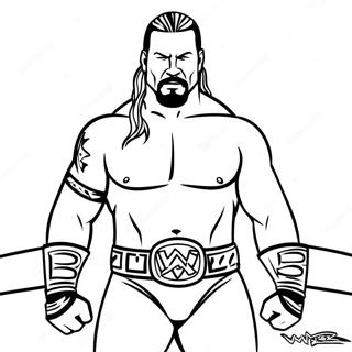 Page De Coloriage De La Wwe 136797-68342