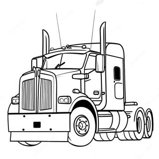 Page De Coloriage De Camion Kenworth En Action 136825 68517