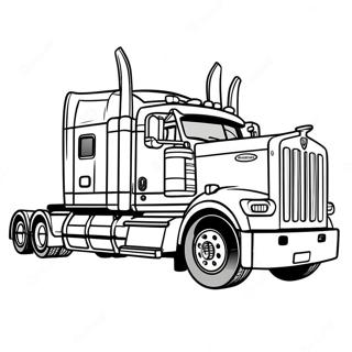 Page De Coloriage De Camion Kenworth En Action 136825 68519