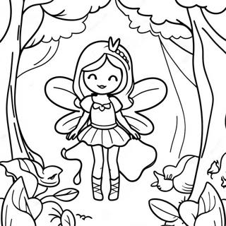 Page De Coloriage De Fee Noire Mysterieuse Dans Une Foret Enchantee 137106-68733