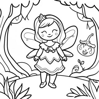 Page De Coloriage De Fee Noire Mysterieuse Dans Une Foret Enchantee 137106-68734