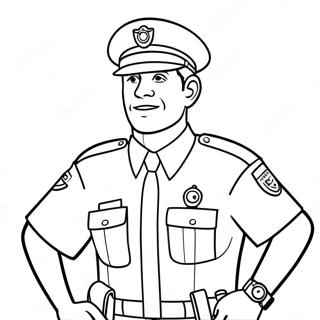 Policier Repondant A Un Appel Page A Colorier 137186 68804