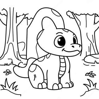 Page De Coloriage Dun Onix Mignon Dans Une Foret 137209-68814