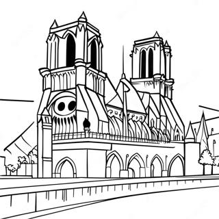 Notre Dame Pages À Colorier