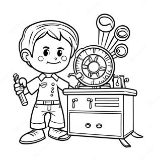 Page De Coloriage Du Laboratoire Secret De Dexter 137466 69022