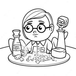 Page De Coloriage Du Laboratoire Secret De Dexter 137466 69024