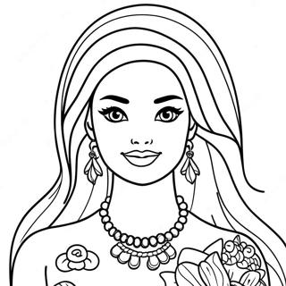 Page De Coloriage De Poupee Barbie 137746-69230