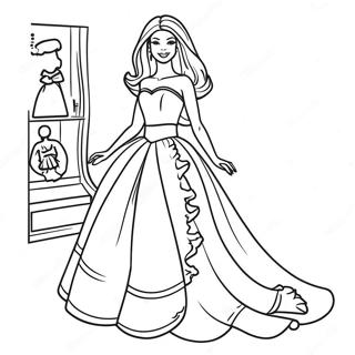 Page De Coloriage De Poupee Barbie A La Mode 137747-69233