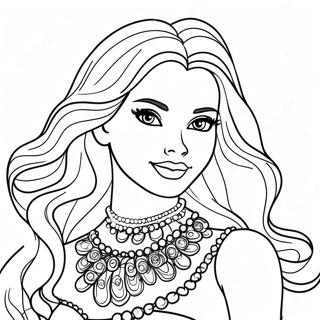 Page De Coloriage De Poupee Barbie A La Mode 137747-69234