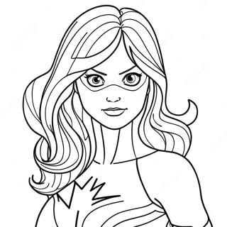 Page De Coloriage De Mme Marvel 137797-69270