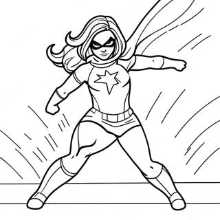 Page De Coloriage De Mme Marvel En Action 137798-69273