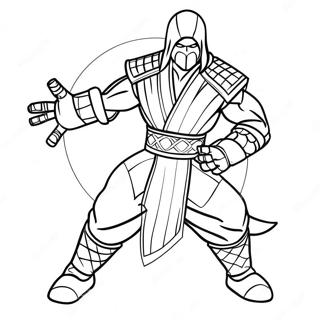 Page De Coloriage De Sub Zero De Mortal Kombat 137848-69310