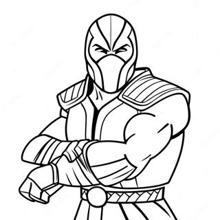 Page De Coloriage De Sub Zero De Mortal Kombat 137848-69311