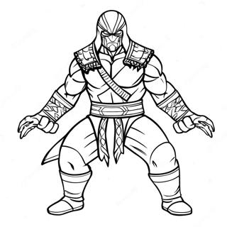 Page De Coloriage De Sub Zero En Position De Combat 137849-69313