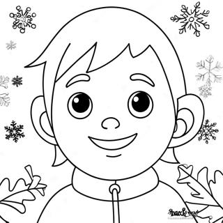 Coloriage De Jack Frost Avec Flocons De Neige 137902-69361