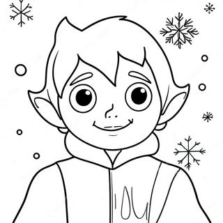 Coloriage De Jack Frost Avec Flocons De Neige 137902-69362