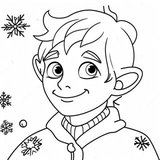Coloriage De Jack Frost Avec Flocons De Neige 137902-69363