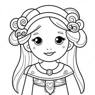 Page De Coloriage Dune Jolie Fille Vierge 138055 69476