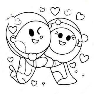 Page De Coloriage Coloree Je Taime Soeur 138160 69565