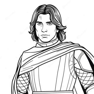 Kylo Ren Pages À Colorier