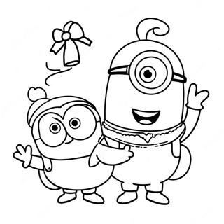 Minions Noël Pages À Colorier