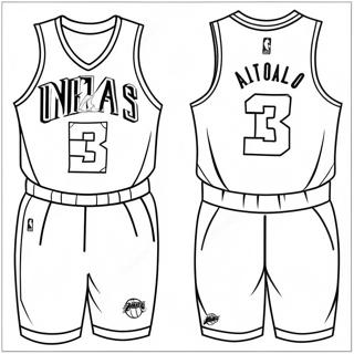 Page De Coloriage De Maillot De La Nba Colore 138286-69655