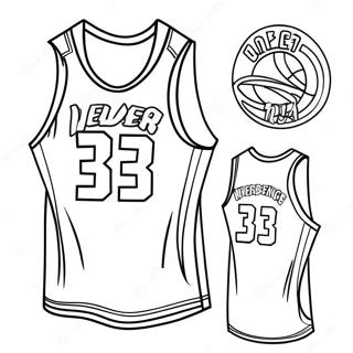 Page De Coloriage De Maillot De La Nba Retro 138287-69657