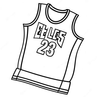 Page De Coloriage De Maillot De La Nba Retro 138287-69658