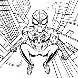 Page De Coloriage De Spider Man En Costume Noir No Way Home 138336-69689