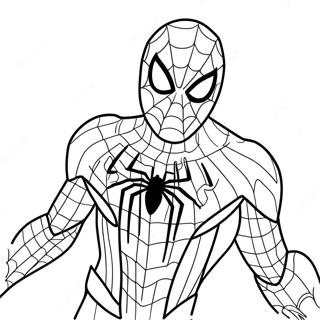 Page De Coloriage De Spider Man En Costume Noir No Way Home 138336-69692