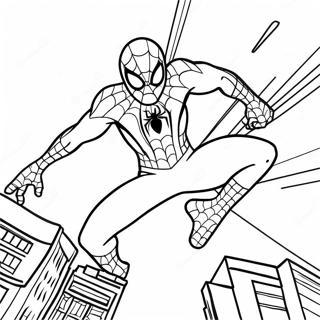 Page De Coloriage Dynamique De Spider Man En Costume Noir 138337-69693