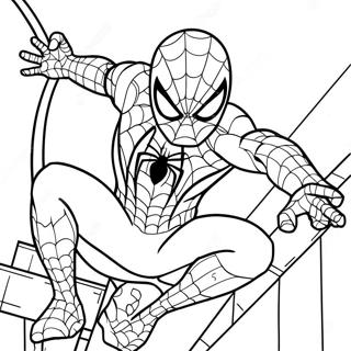 Page De Coloriage Dynamique De Spider Man En Costume Noir 138337-69694