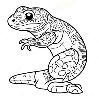 Page De Coloriage De Gecko Leopard 138362-69709