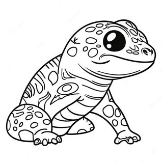 Page De Coloriage De Gecko Leopard 138362-69710