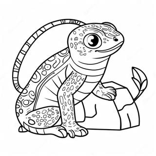 Page De Coloriage De Gecko Leopard 138362-69712