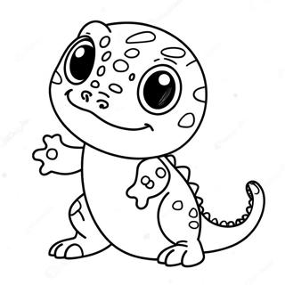 Page De Coloriage De Gecko Leopard Mignon 138363-69713