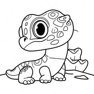 Page De Coloriage De Gecko Leopard Mignon 138363-69714