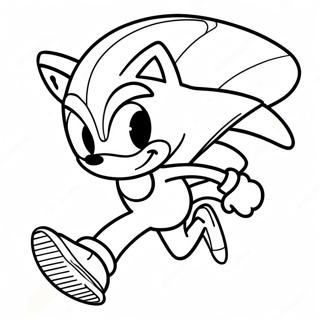 Page De Coloriage Sonic Rapide En Course 138414-69755