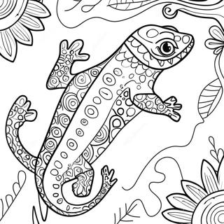 Gecko Pages à colorier