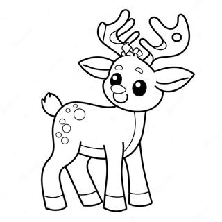 Mignon Renne De Noel Page A Colorier 138541-69853